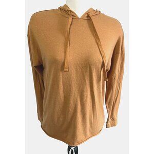 Stevie Hender Brown Long Sleeve Hoodie Shirt Sz Small Light Weight